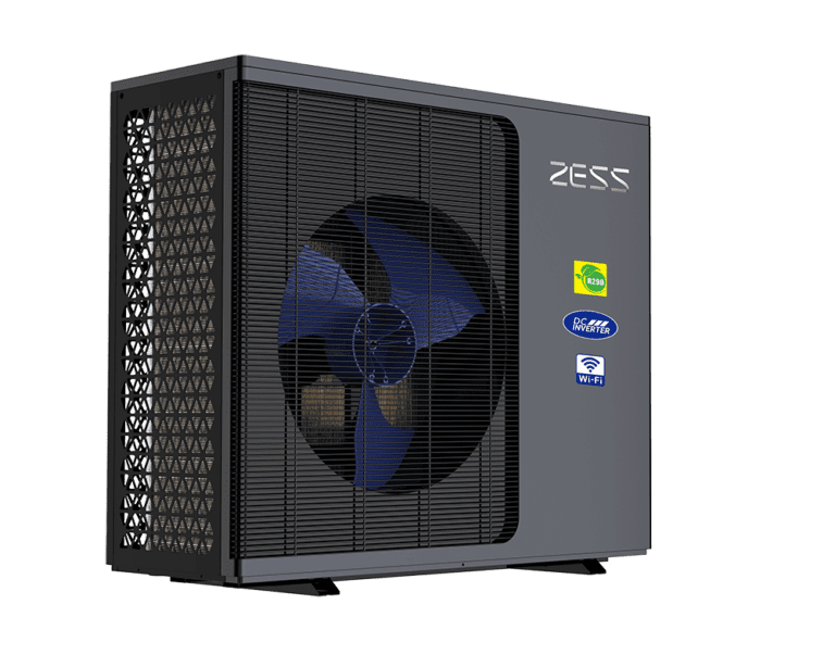 ZESS Silver Series R290 ısı pompası - kontrol panelli görünüm