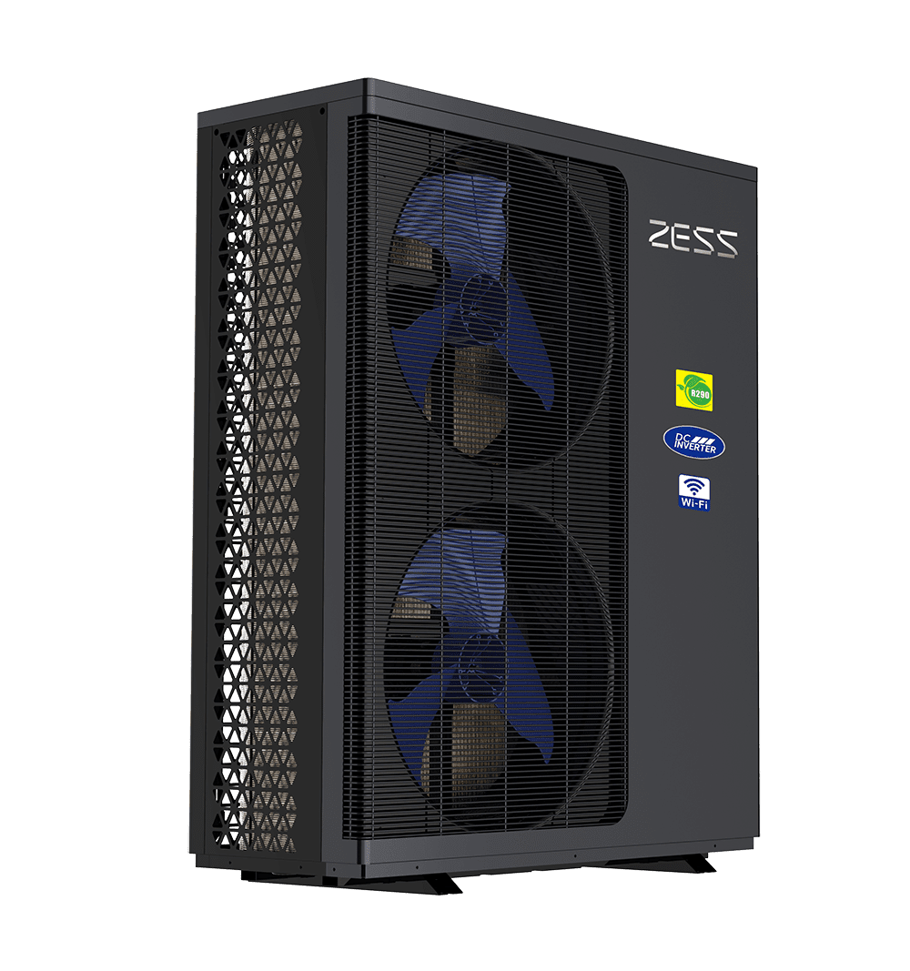 ZESS Silver Series R290 ısı pompası - açılı görünüm