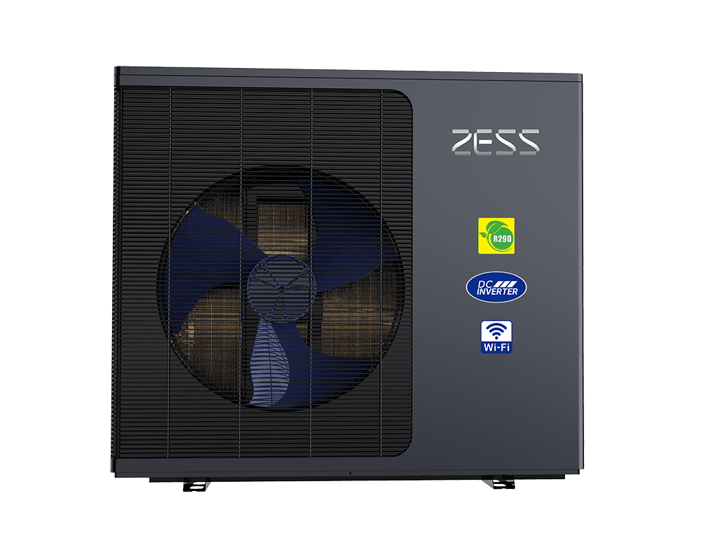 ZESS Silver Series R290 ısı pompası - açılı görünüm 2